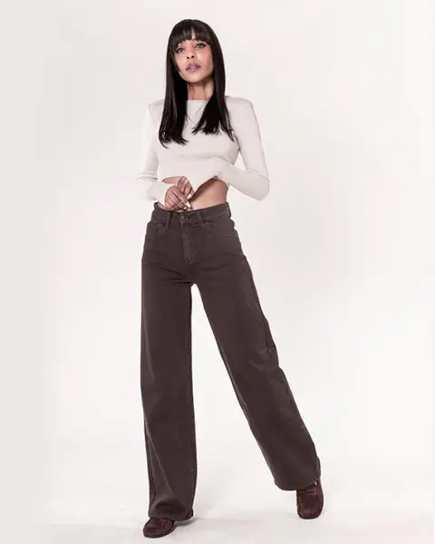 Pantaloni maro Evazati Nina Carter J251-79 M9