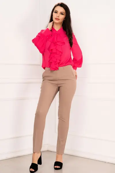 Pantaloni office eleganti Effect bej