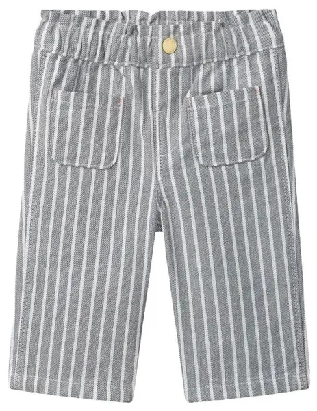 Pantaloni pentru bebeluși Sergent Major - cu dungi gri, pentru fetiță, 6 luni