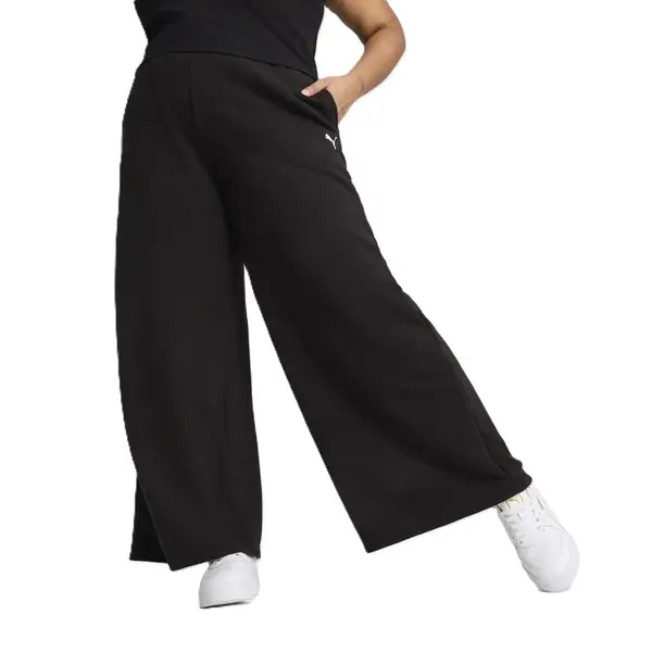 Pantaloni Puma WARDROBE ESS Relaxed Wide Leg Sweatpants TR