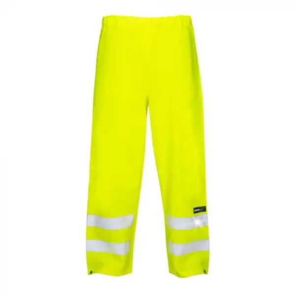 Pantaloni reflectorizanti impermeabili, galben, Aqua 1012 M, GALBEN FLUO