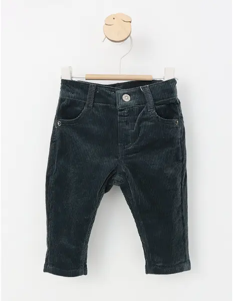 Pantaloni reiati albastru petrol boy