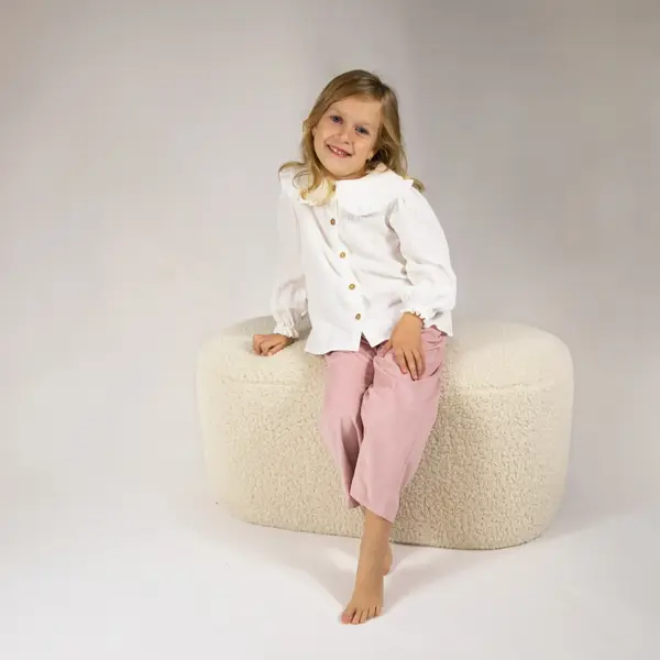 Pantaloni roz din catifea - 110