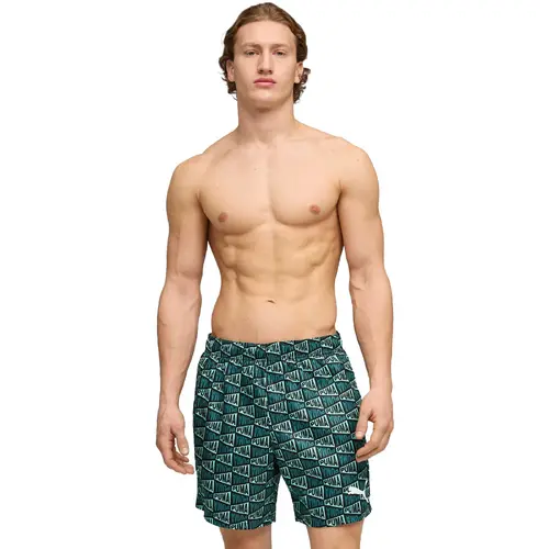Pantaloni scurti barbati Puma Swim Men Printed Flag Mid Shorts 1p 94751701