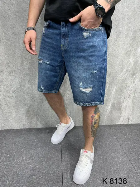 PANTALONI SCURTI CASUAL DARKBLUE PSAS81(8138) (MĂRIME: 31)