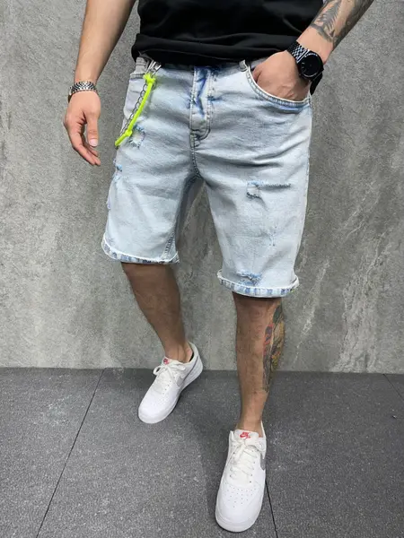 PANTALONI SCURTI GREEN BLUEWHITE PSAS77(6322) (MĂRIME: 29)