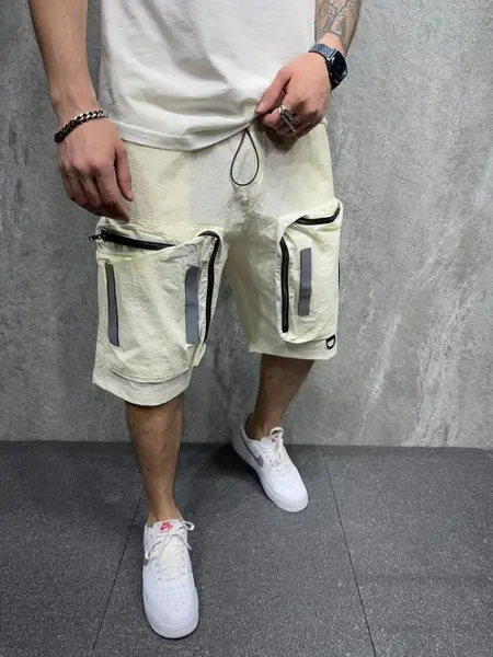 PANTALONI SCURTI HOINAR REFLEX ECRU PSAS136(5270) (MĂRIME: M)
