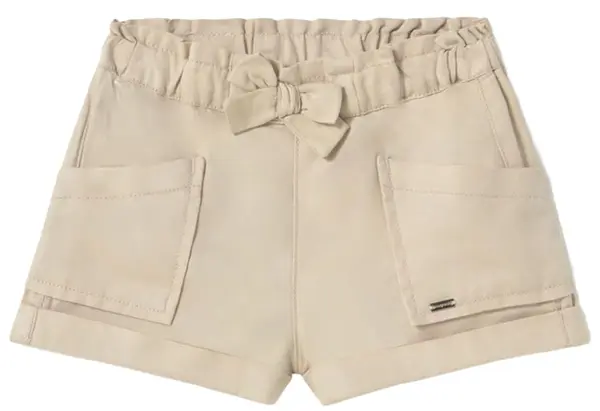Pantaloni scurţi Mayoral - Cu panglică, maro, 18 m