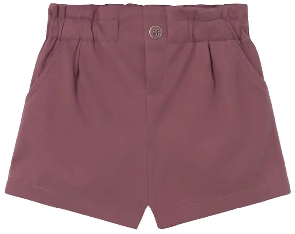 Pantaloni scurți Mayoral - cu talie înaltă, roz, 12 luni