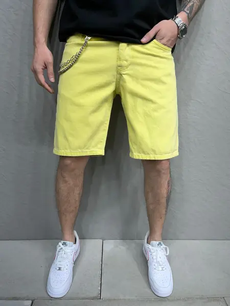 PANTALONI SCURTI MVP CLASIC YELLOW PSAS112(6386) (MĂRIME: 31)