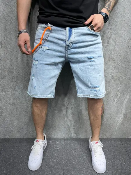 PANTALONI SCURTI ORANGE BLUEWHITE PSAS73(6321) (MĂRIME: 30)