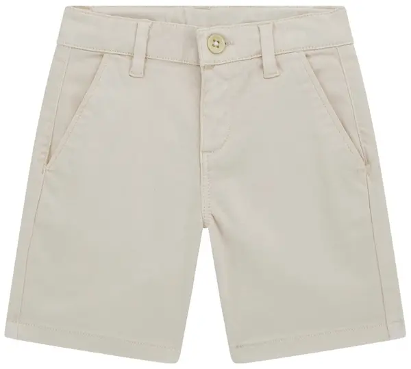 Pantaloni scurți pentru copii Guess - cu design simplu, bej, 18 luni