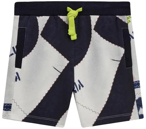Pantaloni scurți pentru copii Guess - Design cu ținte, multicolor, 12 luni