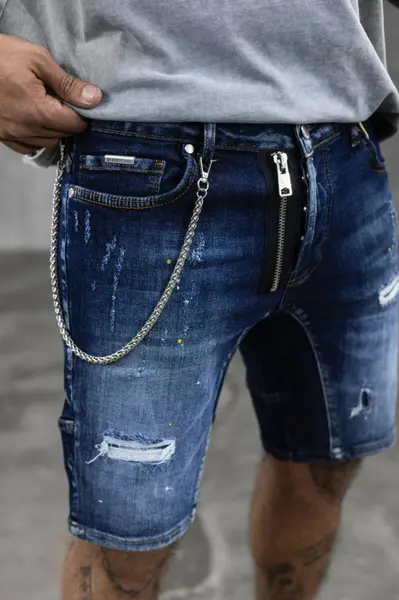 PANTALONI SCURTI SPLASH-YELLOW BLUE PSBI7(16267) (MĂRIME: 29)