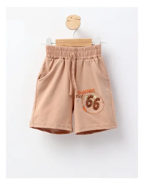Pantaloni scurti Summer baietei crem