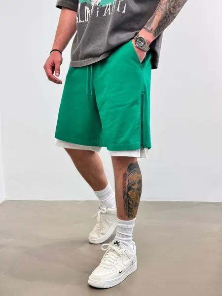 PANTALONI SCURTI ZIPPER BENETTON PSAS194(AJ6411) (MĂRIME: S)