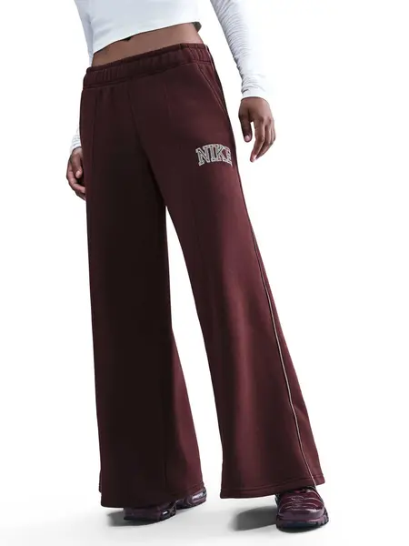 Pantaloni sport W Nsw Phnx Flc Logo Wide Leg
