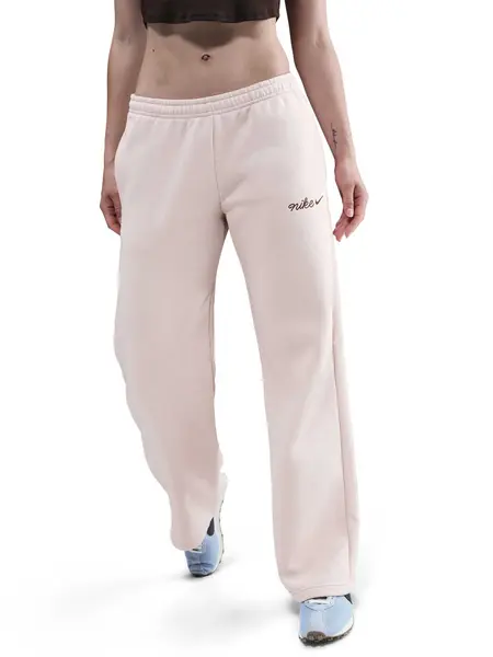 Pantaloni sport W Nsw Phnx Flc Strght Leg Pnt