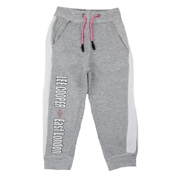 Pantaloni trening fete, gri, Lee Cooper Engros