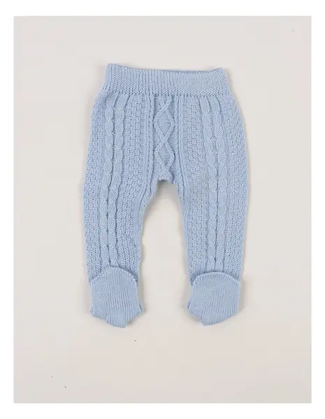 Pantaloni tricotati cu botosei Denis bleu
