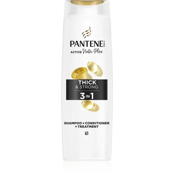 Pantene Pro-V Active Nutri Plex Thick&Strong șampon pentru păr slab și deteriorat 3 in 1 325 ml