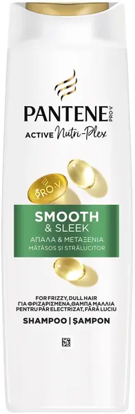 Pantene Pro-V Șampon pentru păr mătăsos, moale și neted Smooth & Sleek, 400 ml
