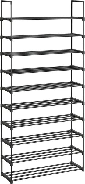 Pantofar modular Negru Songmics 92x30x194 cm