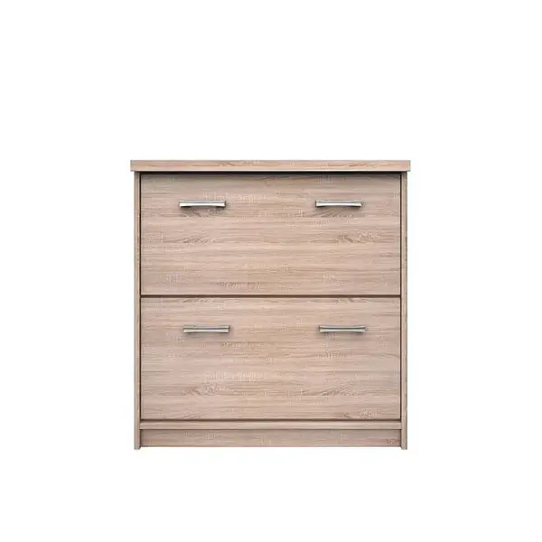 Pantofar TOP MIX, 2 usi tip clapeta, stejar sonoma, 80x27x85 cm