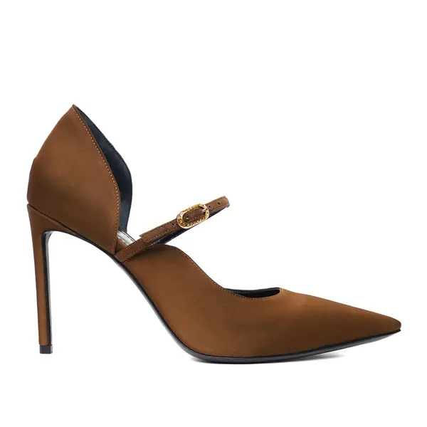 Pantofi Agnes Satin, Maro - Premium Collection - 36 / 10 cm