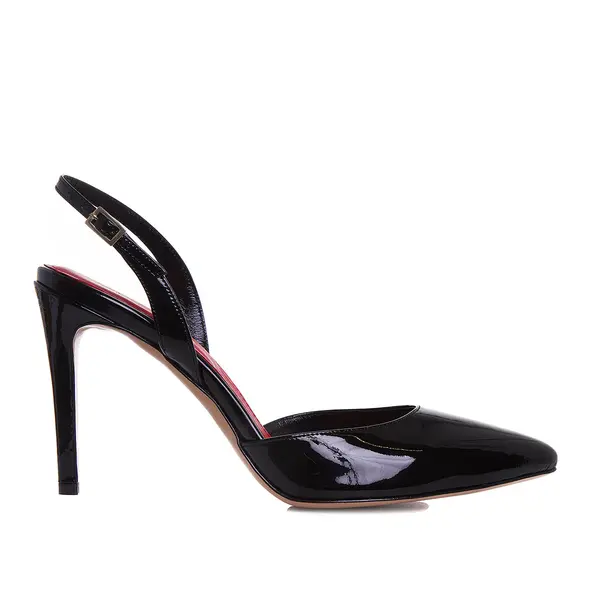 Pantofi Alice Piele Lacuita, Negri - 36 / 11 cm