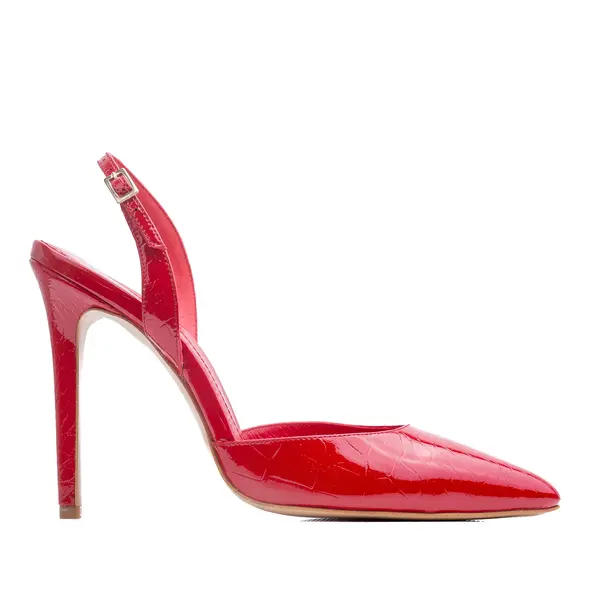 Pantofi Alice Piele Lacuita, Rosii, Editie Limitata - 40 / 6.5 cm