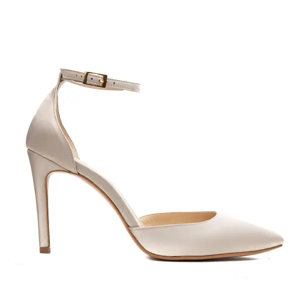 Pantofi Alice Satin, Nisip - 40 / 6.5 cm