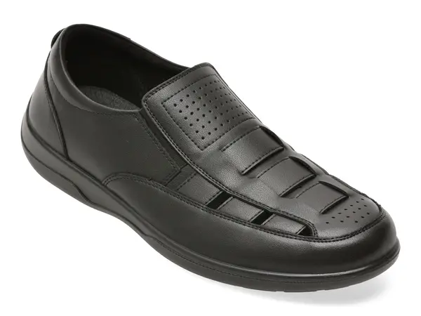 Pantofi BITE THE BULLET negri, 7708, din piele naturala