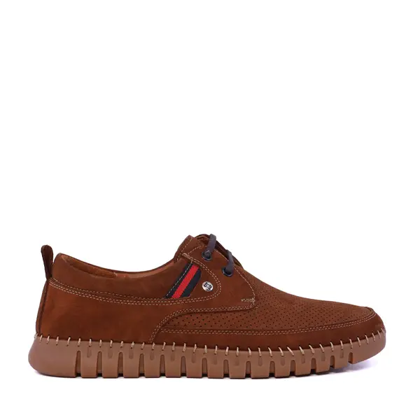 Pantofi cu talpă cusută bărbați Thezeus cognac din piele 2101BPF74180CO