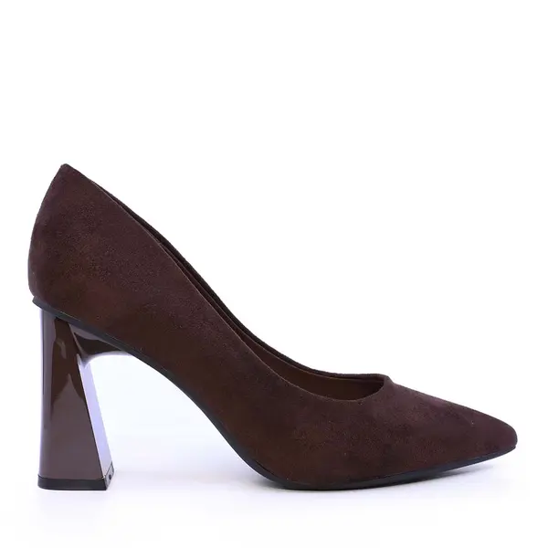 Pantofi cu toc conic femei Solo Donna maro 1162DP2511VM