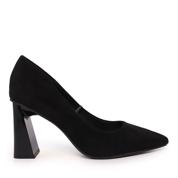 Pantofi cu toc conic femei Solo Donna negri 1161dp8100vn