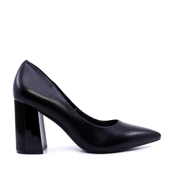 Pantofi cu toc evazat femei Solo Donna negri 1161dp1100n