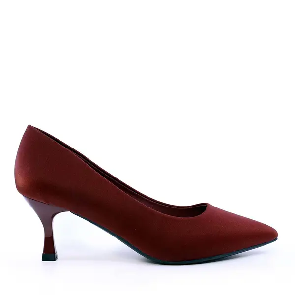 Pantofi cu toc mic femei Solo Donna bordo 1162DP2541BO