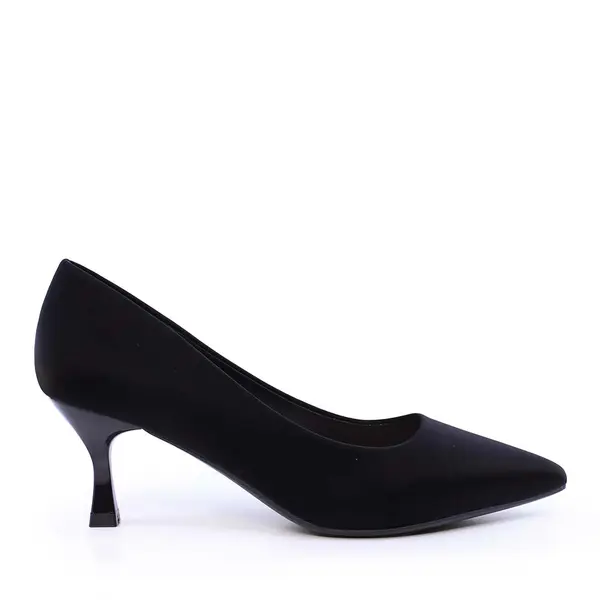 Pantofi cu toc mic femei Solo Donna negri 1162DP2541N