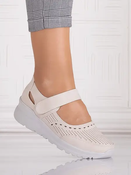 Pantofi dama casual Bej din Piele Ecologica Altoia