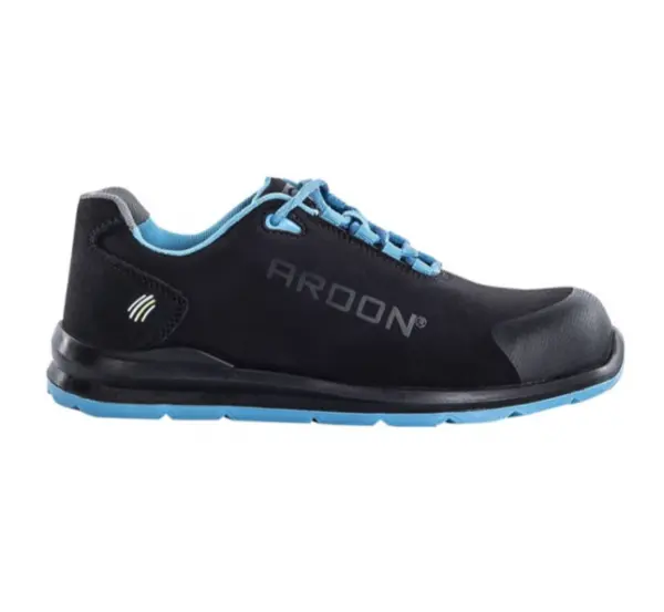 Pantofi de protectie cu bombeu metalic si lamela, Ardon SOFTEX S1P, culoarea negru 46, NEGRU-BLEU