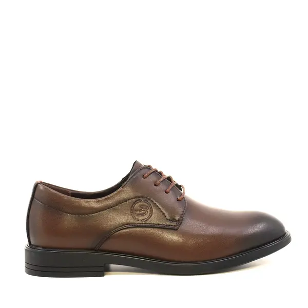 Pantofi derby bărbați Benvenuti maro din piele 3851BP081M