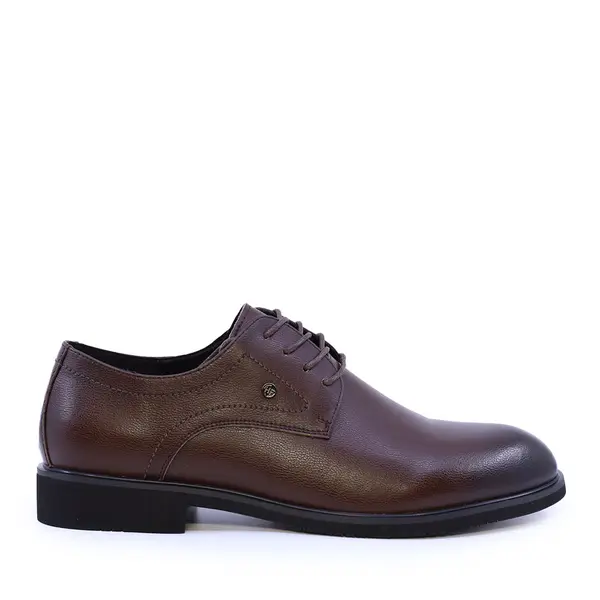 Pantofi derby bărbați Benvenuti maro din piele 3851bp324m