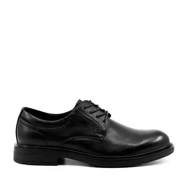 Pantofi derby bărbați Benvenuti negri din piele 3850bp062n