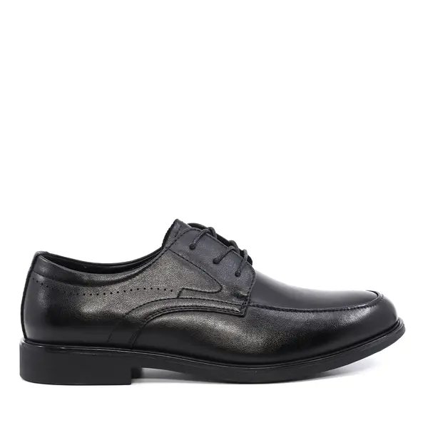 Pantofi derby bărbați Benvenuti negri din piele 3851BP083N