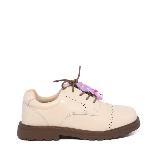 Pantofi derby fetițe Benvenuti bej din piele naturală 3790FP010BE