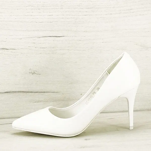Pantofi eleganti albi BG1313 02