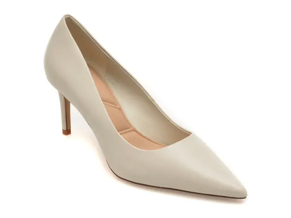 Pantofi eleganti ALDO albi, ODVERONE 121, din piele naturala