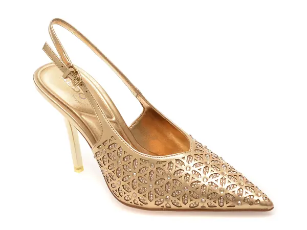 Pantofi eleganti ALDO aurii, LYSANDRE 712, din piele ecologica