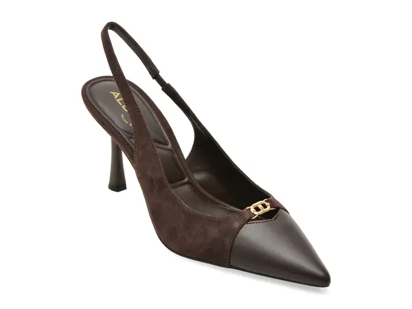 Pantofi eleganti ALDO maro, AUGUSTAS 201, din piele intoarsa